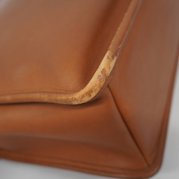 Auth Coach Briefcase 5266 Leather Brown Gold metal - Picture 10 of 12